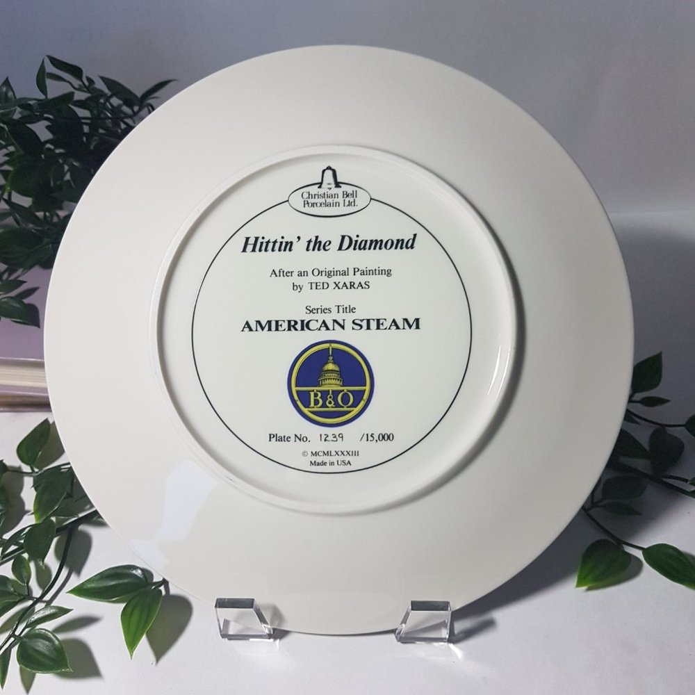 Set of 4 AMERICAN STEAM Collectors Plates United States Rail USA Rail US Rail - Picture 9 of 14